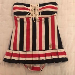 Juicy Couture vintage inspired nautical swimsuit